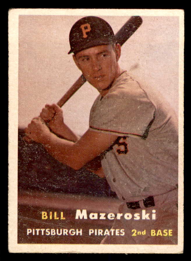 1957 Topps Baseball #024 Bill Mazeroski Pirates VG 540093