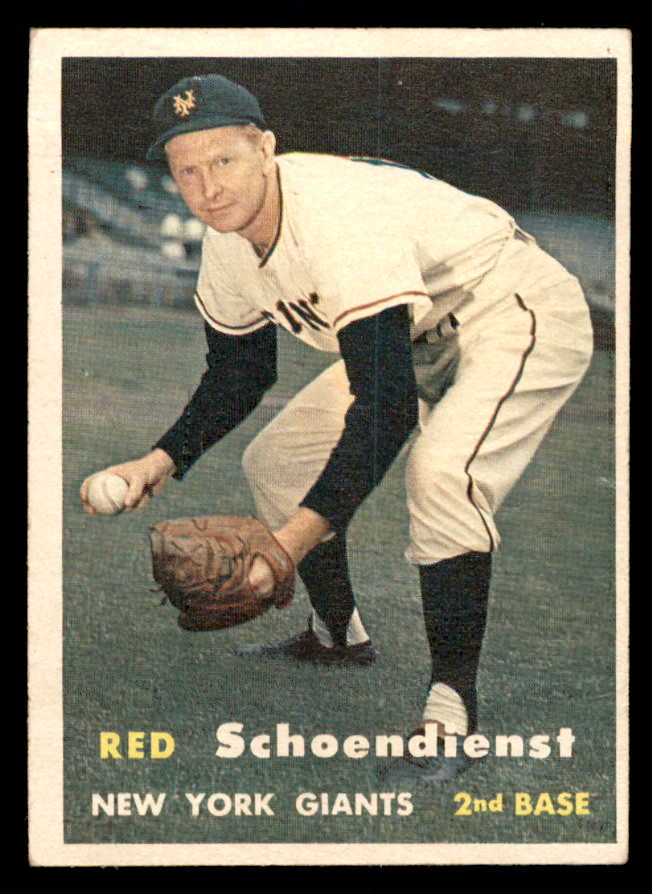1957 Topps Baseball #154 Red Schoendienst Giants EX 540097