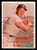 1957 Topps Baseball #215 Enos Slaughter Yankees NR-MT 540098
