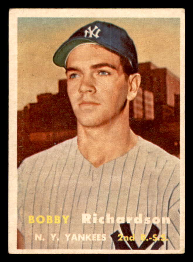 1957 Topps Baseball #286 Bobby Richardson Yankees EX 540099