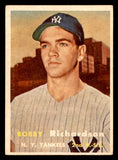 1957 Topps Baseball #286 Bobby Richardson Yankees EX 540099