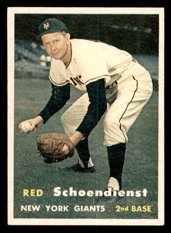 1957 Topps Baseball #154 Red Schoendienst Giants EX-MT 540104