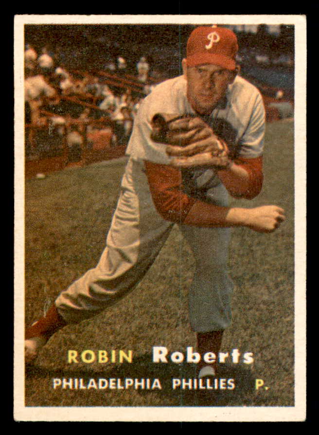 1957 Topps Baseball #015 Robin Roberts Phillies EX-MT 540110