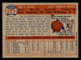 1957 Topps Baseball #277 Johnny Podres Dodgers EX-MT 540112