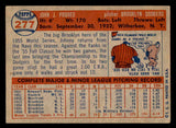 1957 Topps Baseball #277 Johnny Podres Dodgers EX 540113