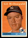 1958 Topps Baseball #020 Gil McDougald Yankees EX-MT 540120