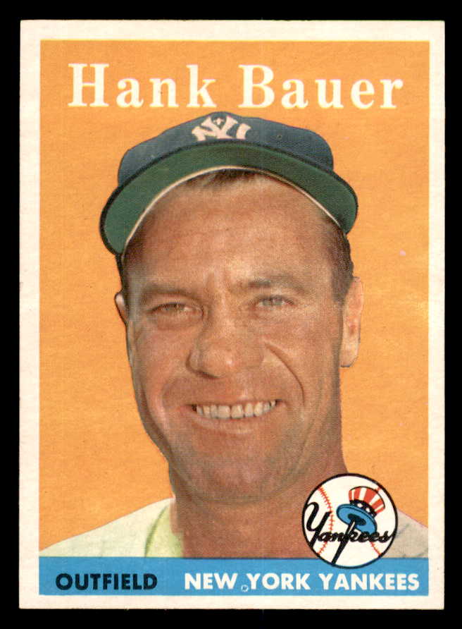 1958 Topps Baseball #009 Hank Bauer Yankees NR-MT 540121