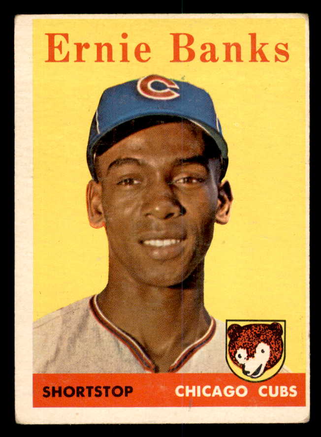 1958 Topps Baseball #310 Ernie Banks Cubs VG 540123