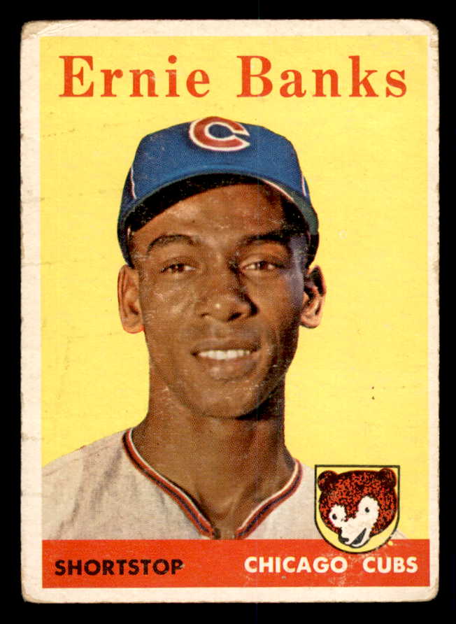 1958 Topps Baseball #310 Ernie Banks Cubs VG 540124