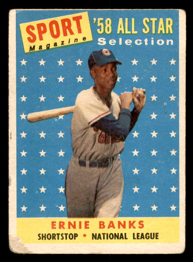 1958 Topps Baseball #482 Ernie Banks A.S. Cubs Poor 540125