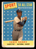 1958 Topps Baseball #482 Ernie Banks A.S. Cubs Poor 540125
