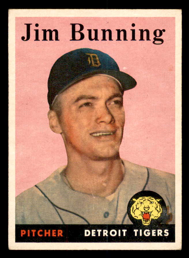 1958 Topps Baseball #115 Jim Bunning Tigers EX-MT 540127