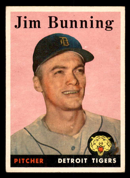 1958 Topps Baseball #115 Jim Bunning Tigers EX-MT 540127