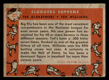 1958 Topps Baseball #321 Ted Williams Ted Kluszewski VG 540129