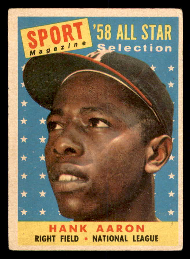 1958 Topps Baseball #488 Hank Aaron A.S. Braves VG 540132