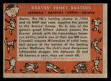 1958 Topps Baseball #351 Hank Aaron Eddie Mathews VG 540133