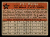 1958 Topps Baseball #476 Stan Musial A.S. Cardinals VG 540134