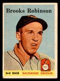 1958 Topps Baseball #307 Brooks Robinson Orioles VG 540136