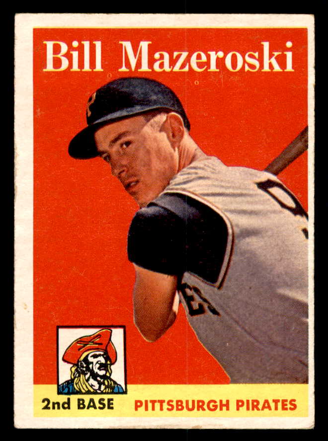 1958 Topps Baseball #238 Bill Mazeroski Pirates FR-GD 540139