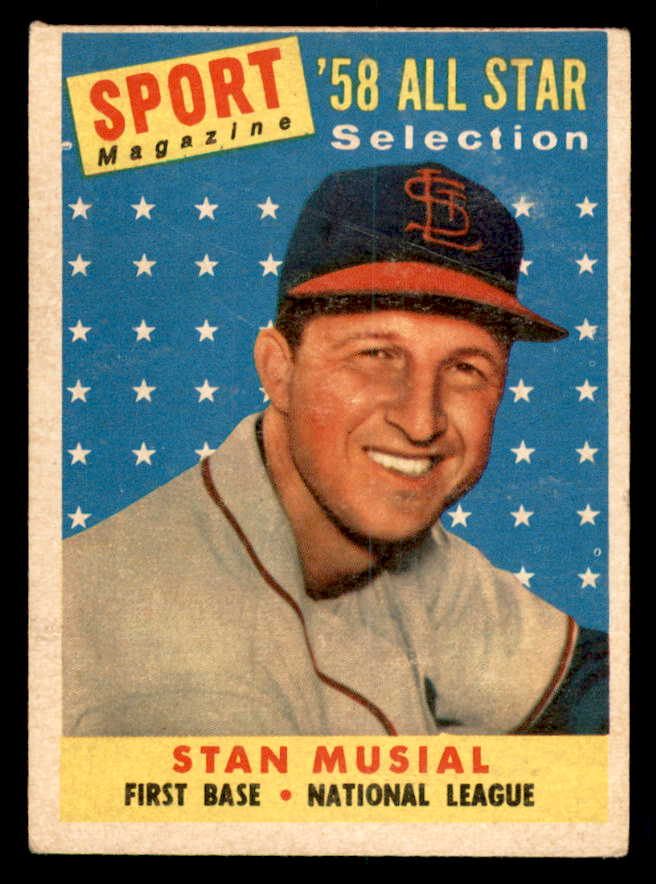 1958 Topps Baseball #476 Stan Musial A.S. Cardinals GD-VG 540143