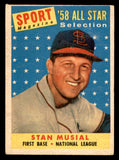1958 Topps Baseball #476 Stan Musial A.S. Cardinals GD-VG 540143