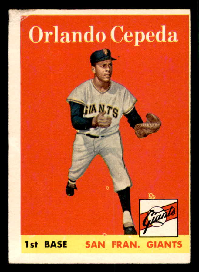 1958 Topps Baseball #343 Orlando Cepeda Giants VG 540147