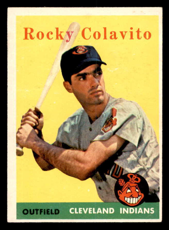 1958 Topps Baseball #368 Rocky Colavito Indians EX 540153