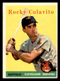 1958 Topps Baseball #368 Rocky Colavito Indians EX 540153