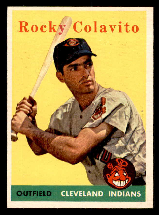 1958 Topps Baseball #368 Rocky Colavito Indians EX+/EX-MT 540154