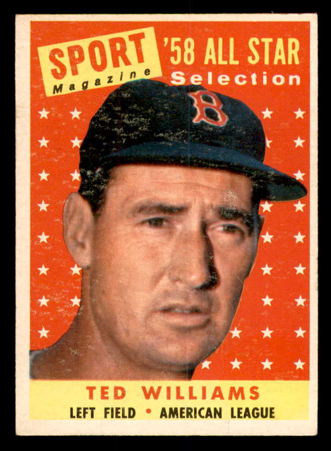 1958 Topps Baseball #485 Ted Williams A.S. Red Sox VG 540157