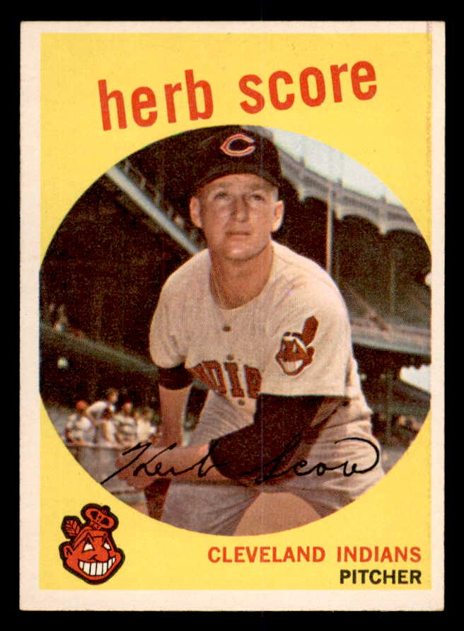 1959 Topps Baseball #088 Herb Score Indians EX+/EX-MT 540158