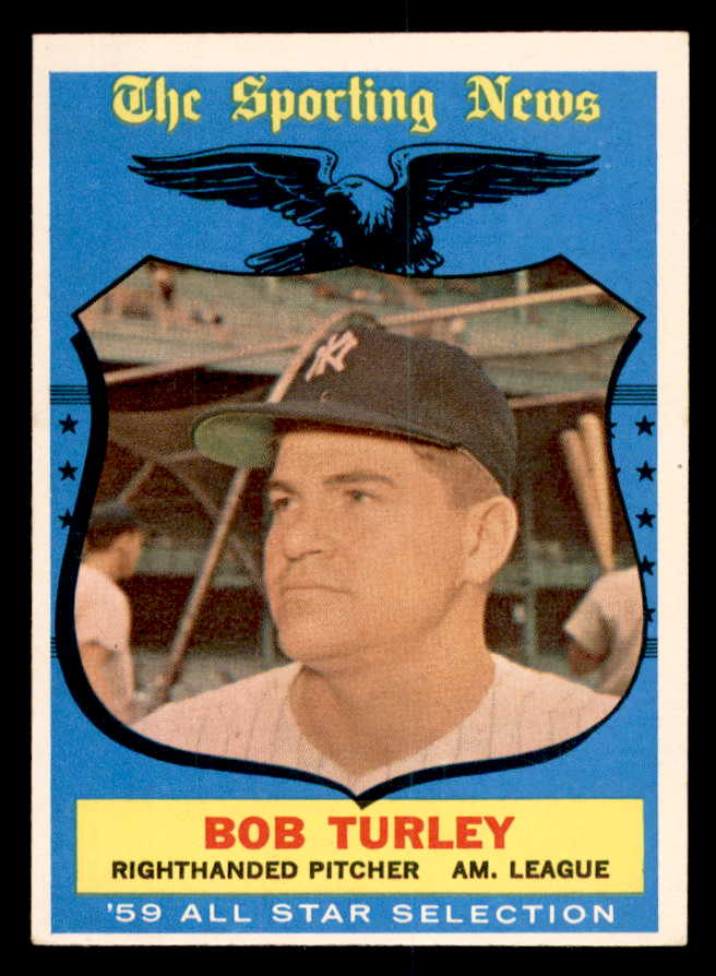 1959 Topps Baseball #570 Bob Turley A.S. Yankees EX-MT 540161