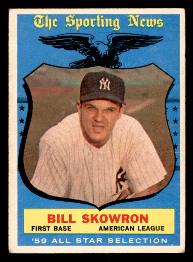 1959 Topps Baseball #554 Bill Skowron A.S. Yankees VG 540164