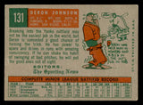 1959 Topps Baseball #131 Deron Johnson Yankees EX 540165