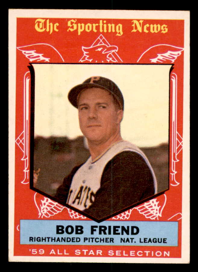 1959 Topps Baseball #569 Bob Friend A.S. Pirates VG-EX 540167
