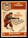 1959 Topps Baseball #569 Bob Friend A.S. Pirates VG-EX 540167