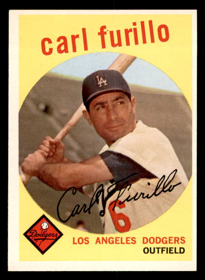 1959 Topps Baseball #206 Carl Furillo Dodgers NR-MT 540168