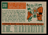 1959 Topps Baseball #310 Luis Aparicio White Sox EX-MT 540174