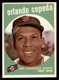 1959 Topps Baseball #390 Orlando Cepeda Giants EX-MT 540177