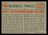 1959 Topps Baseball #464 Willie Mays IA Giants VG 540180