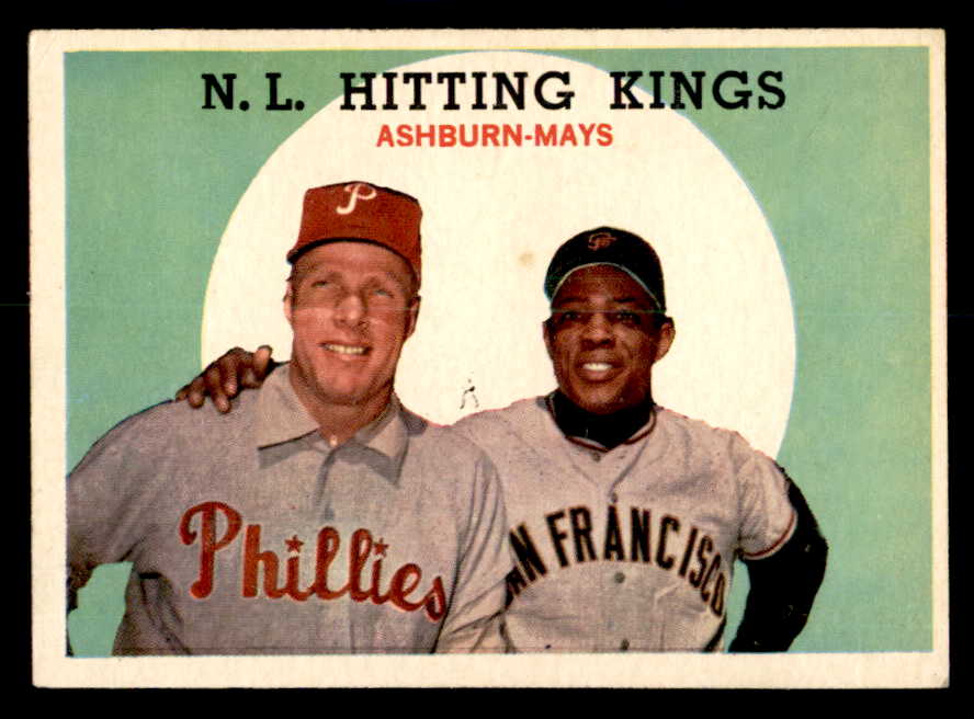 1959 Topps Baseball #317 Willie Mays Richie Ashburn VG 540181