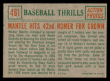 1959 Topps Baseball #461 Mickey Mantle IA Yankees FR-GD 540182