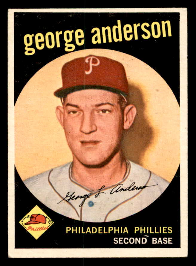 1959 Topps Baseball #338 Sparky Anderson Phillies EX 540183