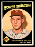 1959 Topps Baseball #338 Sparky Anderson Phillies EX 540183