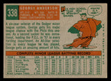 1959 Topps Baseball #338 Sparky Anderson Phillies EX 540183
