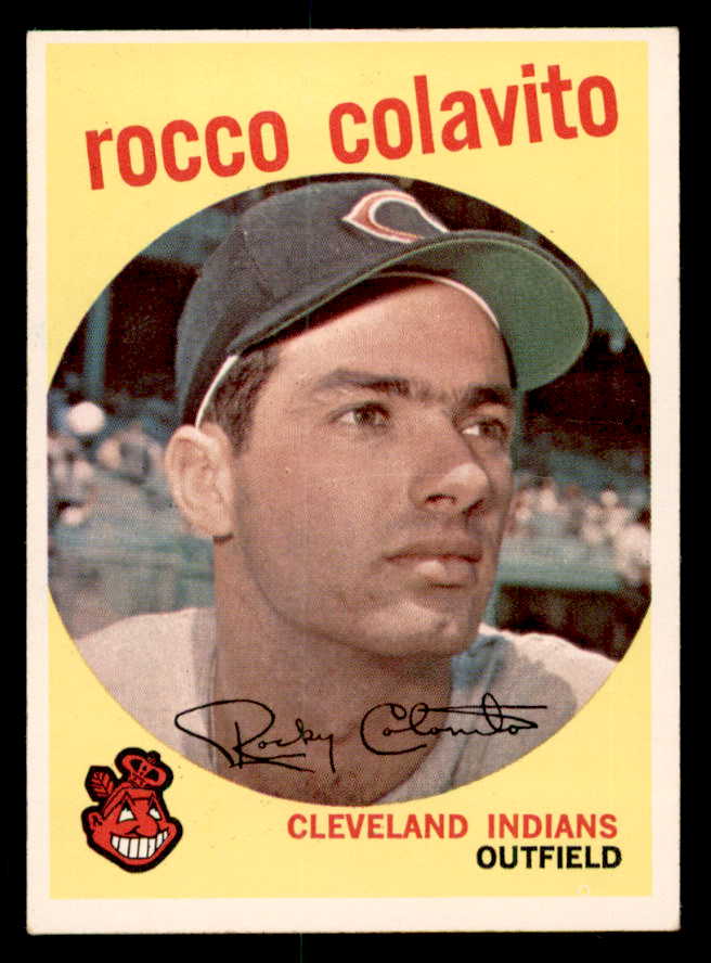 1959 Topps Baseball #420 Rocky Colavito Indians EX-MT 540187