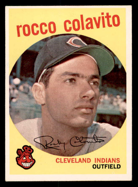 1959 Topps Baseball #420 Rocky Colavito Indians EX-MT 540187