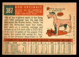 1959 Topps Baseball #387 Don Drysdale Dodgers FR-GD 540188