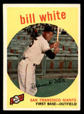 1959 Topps Baseball #359 Bill White Giants EX-MT 540191