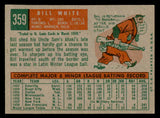 1959 Topps Baseball #359 Bill White Giants EX-MT 540191